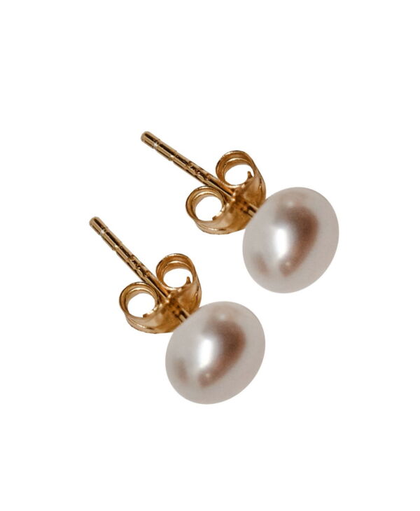 Gioielli in argento sterling 925 Orecchini a bottone di perle dacqua dolce Nekclaces per donna Orecchini e orecchini di perle VIPMOON