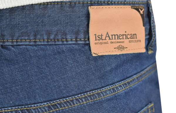 SOLIGO JEANS UOMO 5 TASCHE BLU DENIM 4 1st american jeans fashion uomo 5 tasche colore denim blu - 99% cotton 1% elastan denim 10oz
