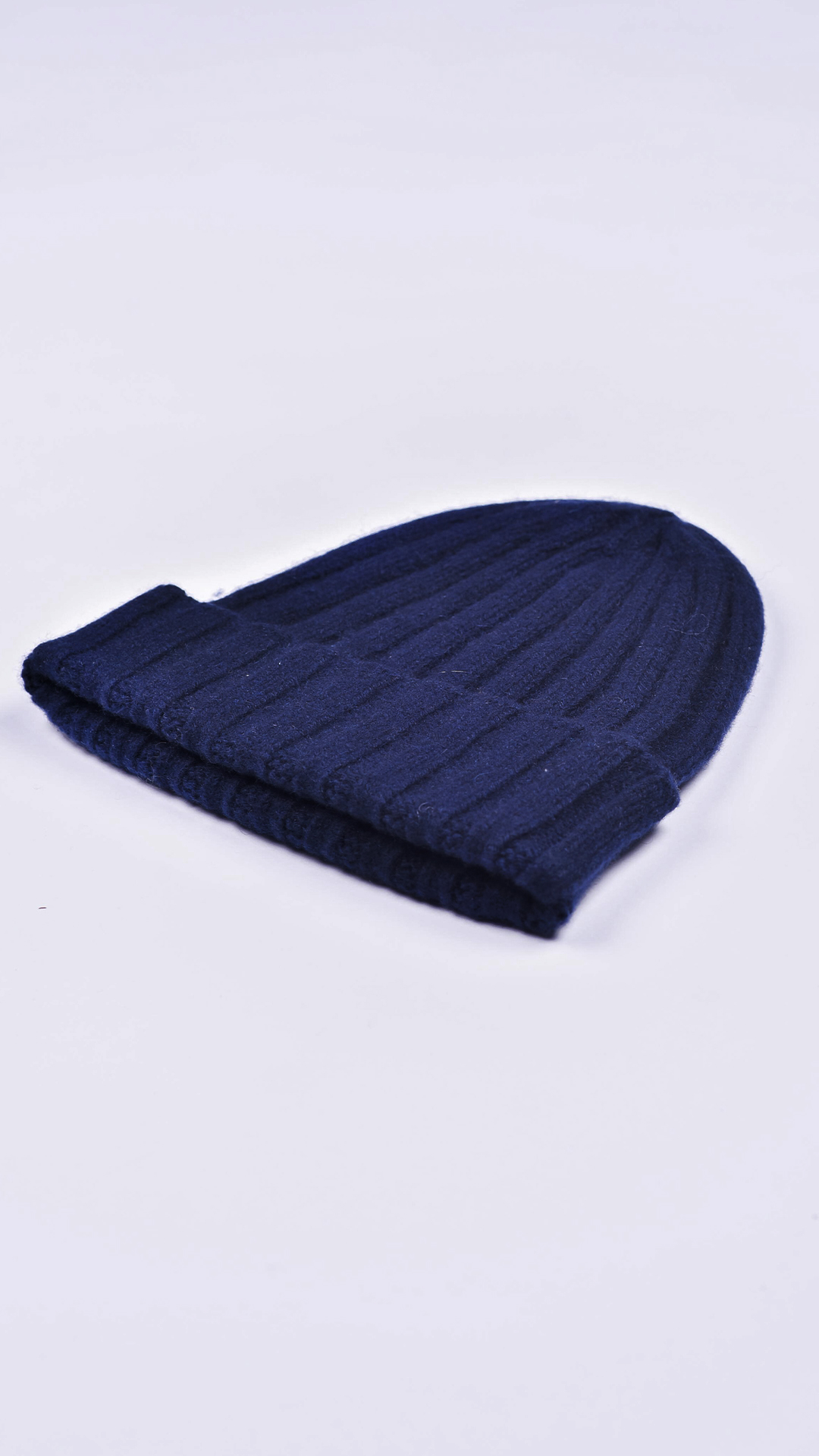 Henrydario navy .2 1 1stAmerican cappellino lana e cashmere Made in Italy da uomo - caldo berretto invernale a coste larghe