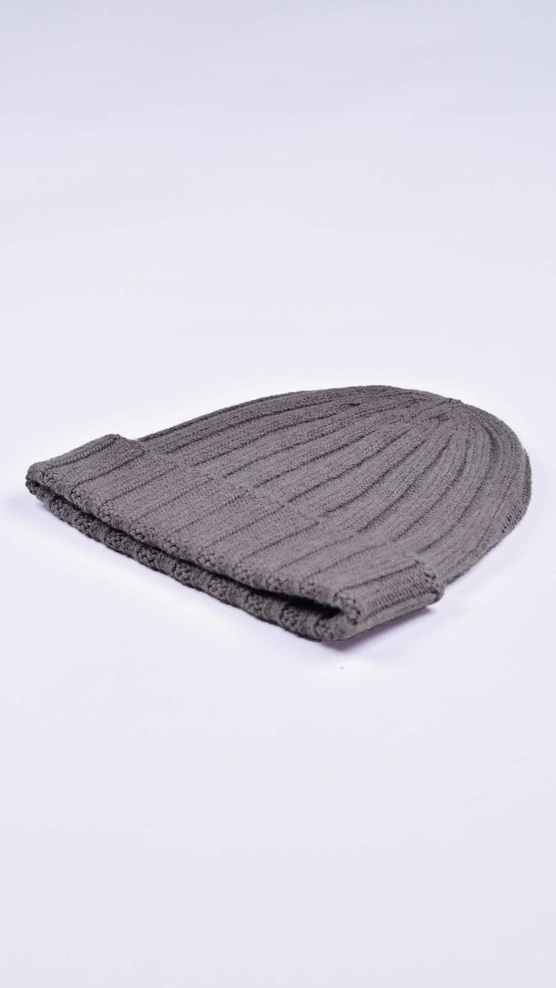 Wallisdario fango 2 1stAmerican cappellino lana e cashmere Made in Italy da uomo - caldo berretto invernale a coste larghe