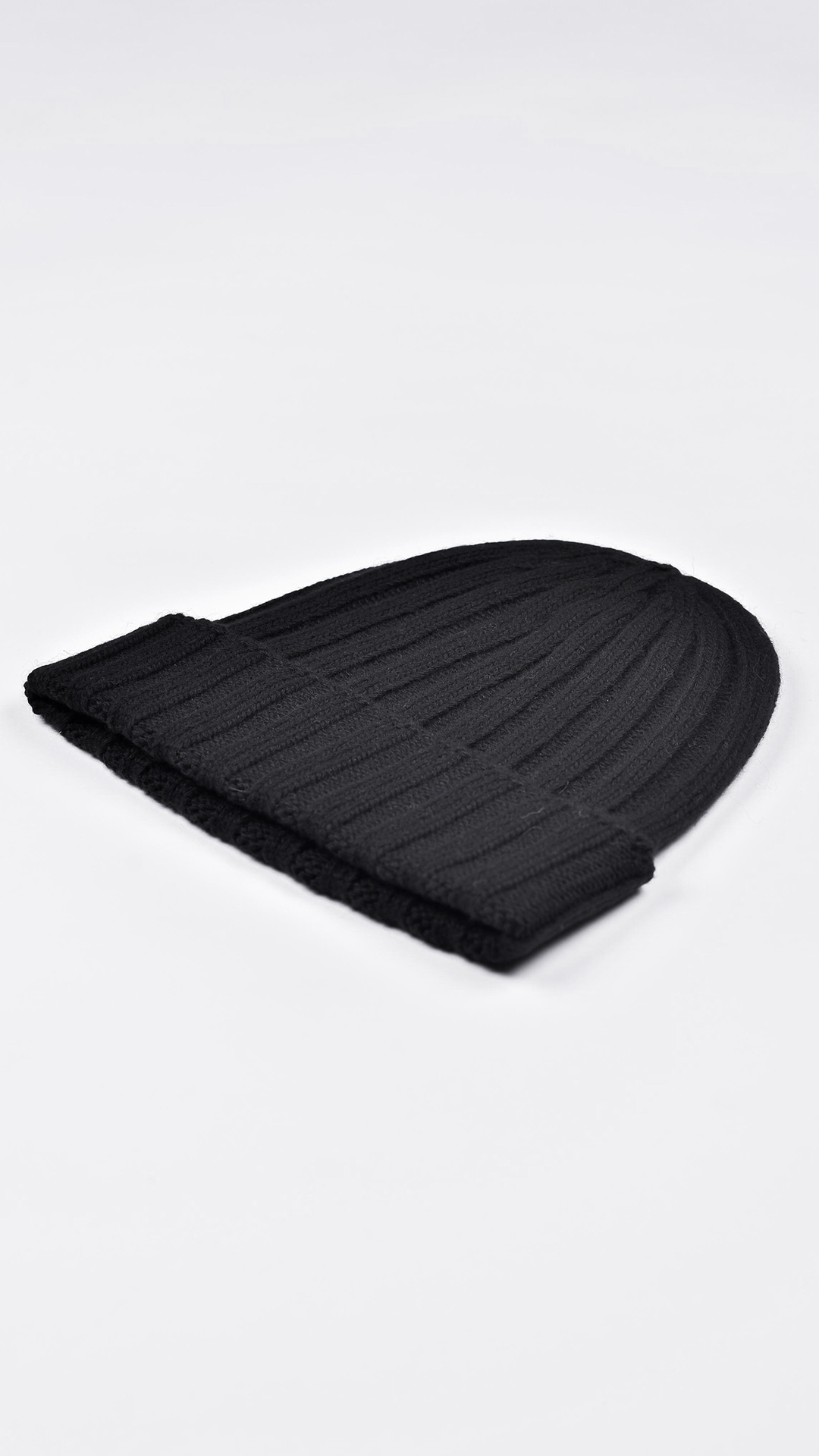 Wallisdario nero 2 1stAmerican cappellino lana e cashmere Made in Italy da uomo - caldo berretto invernale a coste larghe