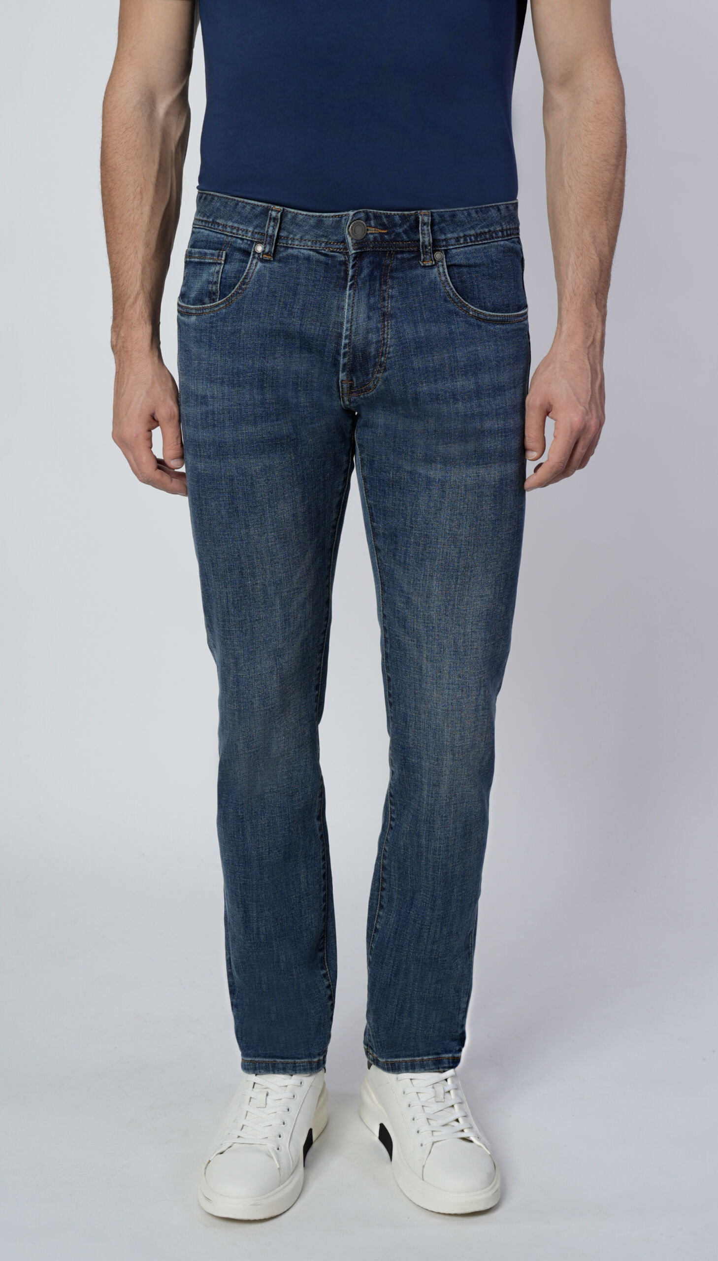 Berga 1 scaled 1st american jeans fashion uomo 5 tasche colore blu medio denim - 99% cotton 1% elastan denim 1150 oz